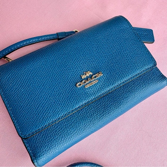 Coach 2015 Blue Crossbody Bag 63459 - Picture 3 of 7